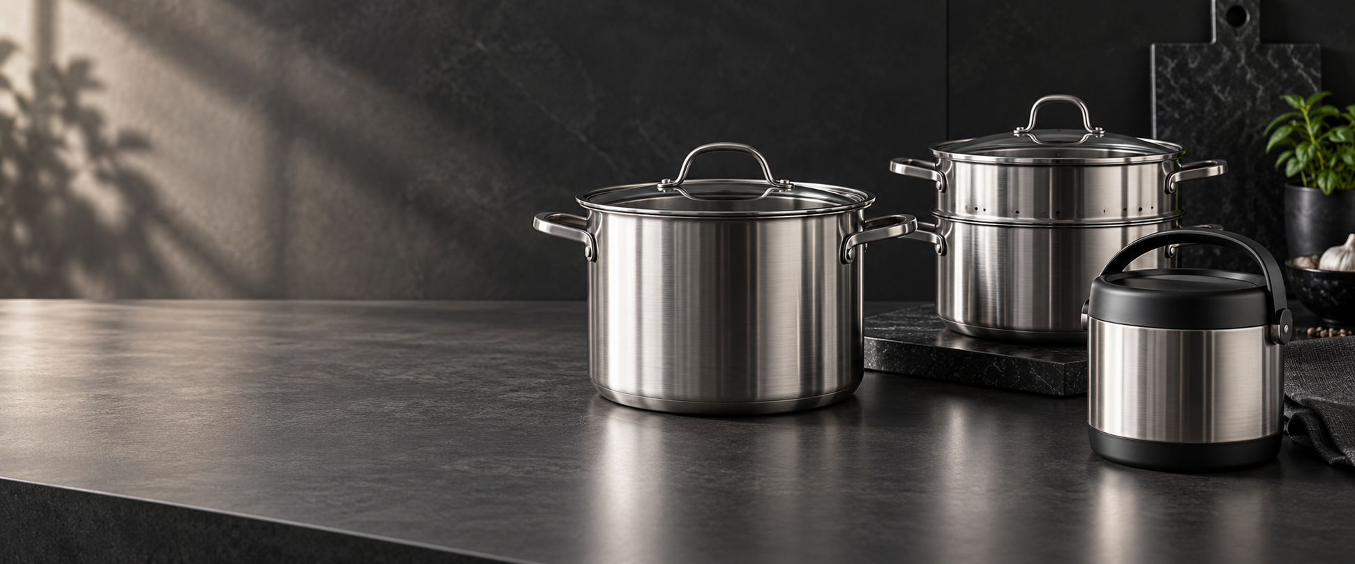 Stainless steel cookware
